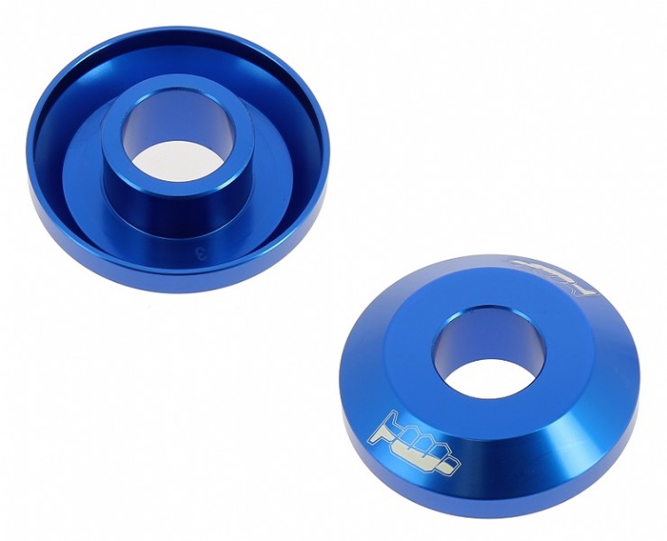 DISTANZIALI MONTAGGIO RAPIDO FANTIC XEF 450 (22-25) POSTERIORE BLU