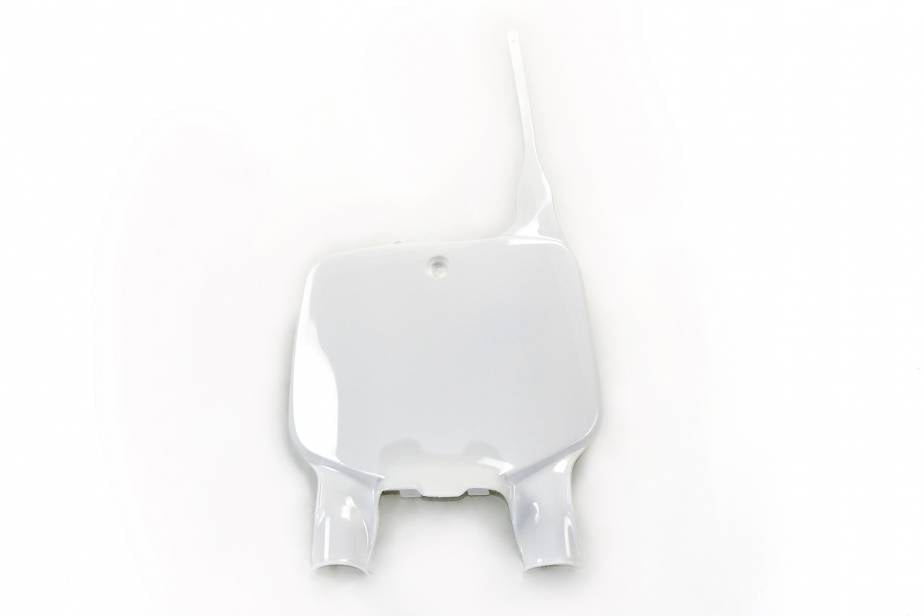 TABELLA PORTANUMERO ANTERIORE COMPATIBILE CON KAWASAKI KX 125 1996-2002 bianco