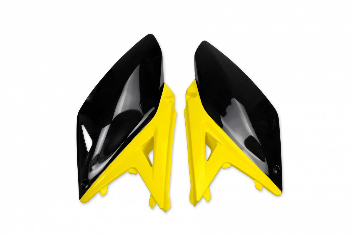 FIANCATINE-LATERALI-COMPATIBILE-CON-SUZUKI-RMZ-250-2010-2018-nero-giallo-OEM 10-12 & 17-999