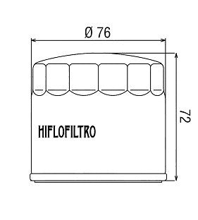 FILTRO OLIO HI-FLO DUCATI MONSTER 800 (03-07) HIFLO FILTRO