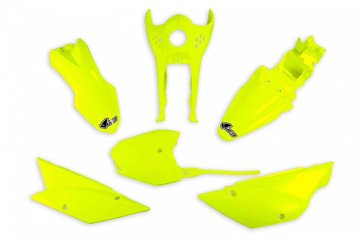 KIT PLASTICHE PER KAWASAKI KLX 110 2010-2026 / GIALLO FLUORO