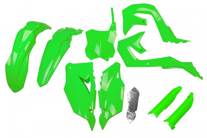 FULL-KIT-PLASTICHE-COMPATIBILE-CON-KAWASAKI-KXF-250-2021-2024-VERDE FLUO-AFLU