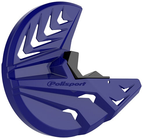 KIT PROTEZIONE DISCO FRENO E PIEDINI FORCELLE YAMAHA YZ 450 F (08-26) POLISPORT BLU