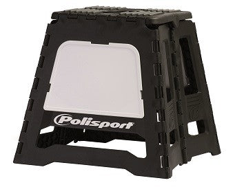 CAVALLETTO PIEGHEVOLE BIKE STAND - NERO/BIANCO POLISPORT