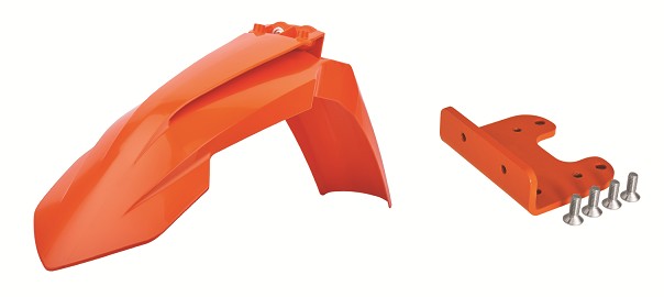 KIT RESTYLING PARAFANGO ANTERIORE ARANCIONE KTM EXC-F 450 (08-13) POLISPORT
