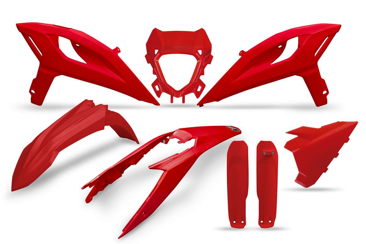 FULL KIT PLASTICHE PER BETA RR 350 2025-2025 / ROSSO 063 / CON PORTAFARO