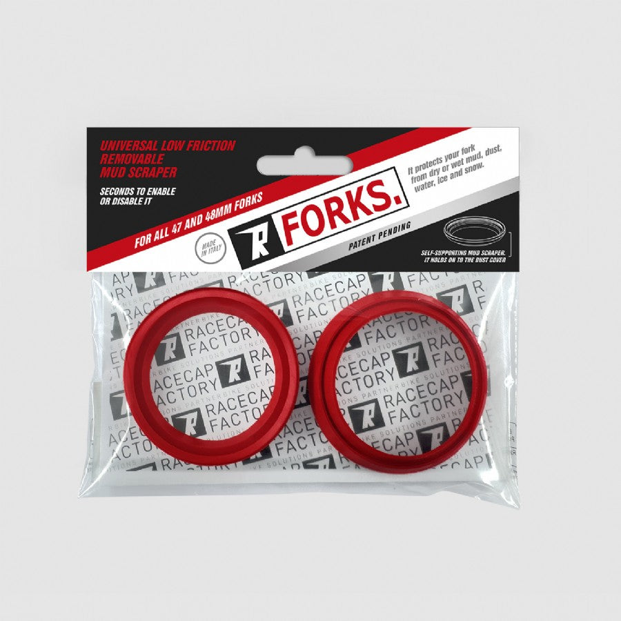 RASCHIAFANGO FORCELLA RACECAP FORKS - RASCHIAFANGO REMOVIBILE UNIVERSALE AD ALTA SCORREVOLEZZA - (2 PEZZI)