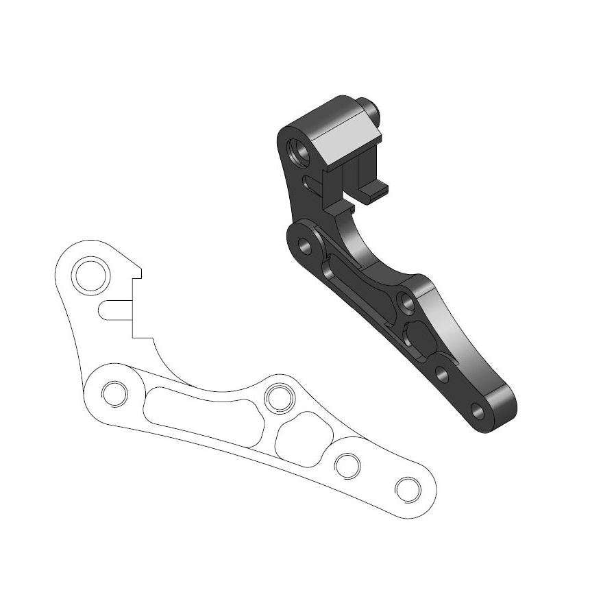 Distanziale pinza freno Sherco 250 SEF-R 14-23 anteriore 270 mm - Moto Master