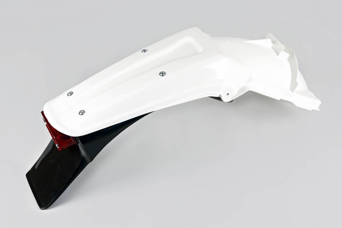 PARAFANGO POSTERIORE COMPATIBILE CON KAWASAKI KX 125 1994-1998 / enduro bianco