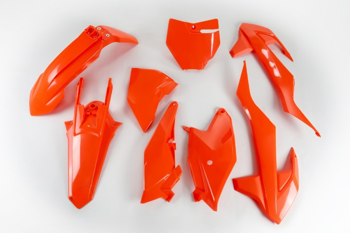 KIT-PLASTICHE-COMPATIBILE-CON-KTM-SX-85-2018-2024-ARANCIO FLUO-FFLU