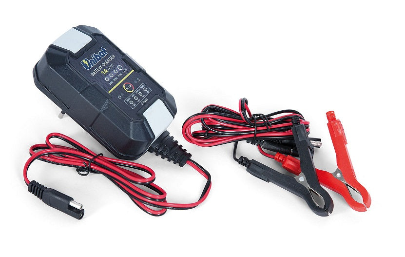 CARICA BATTERIE/MANTENITORE DI CARICA PER BATTERIE AL LITIO E AL PIOMBO DA 6 O DA 12V UNIBAT