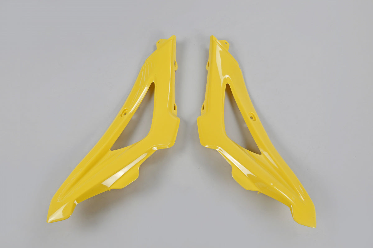 CONVOGLIATORI-RADIATORE-COMPATIBILE-CON-HUSQVARNA-WR-125-2006-2008-PARTE-ALTA-GIALLO