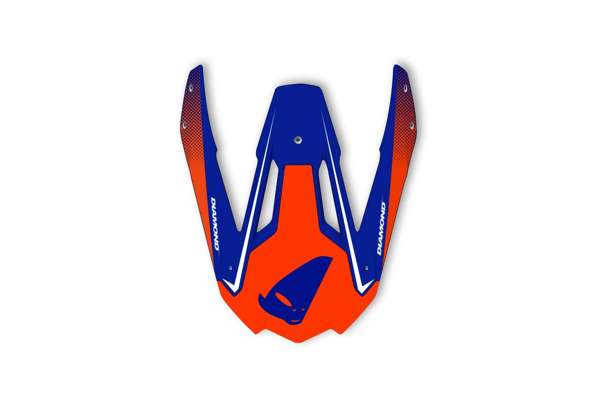 FRONTINO CASCO MOTOCROSS DIAMOND "BLUE-RED"