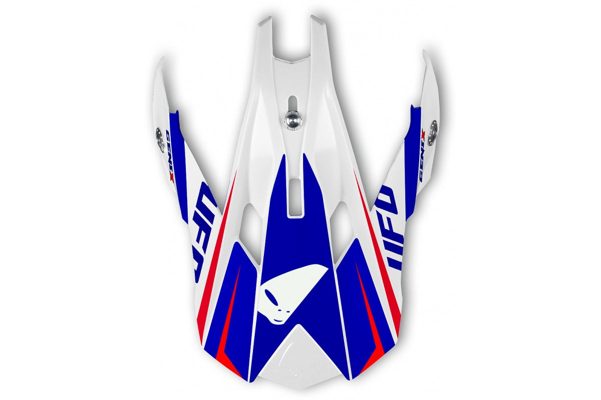 FRONTINO CASCO MOTOCROSS INTERCEPTOR II GENIX / BLU/ROSSO/BIANCO