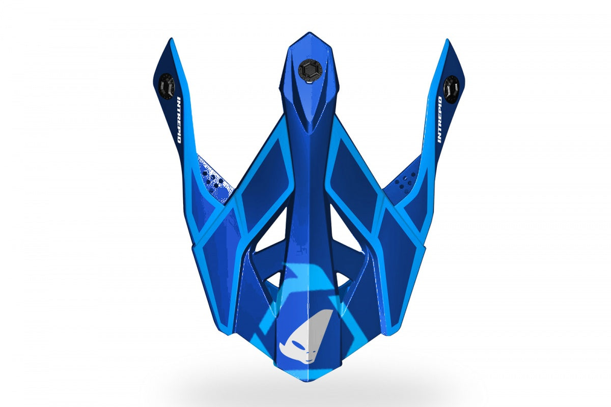 FRONTINO CASCO MOTOCROSS INTREPID / BLU/AZZURRO