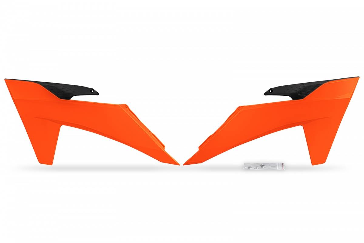CONVOGLIATORI-RADIATORE-COMPATIBILE-CON-KTM-EXC-F-350-2024-2025-ARANCIO FLUO-FFLU
