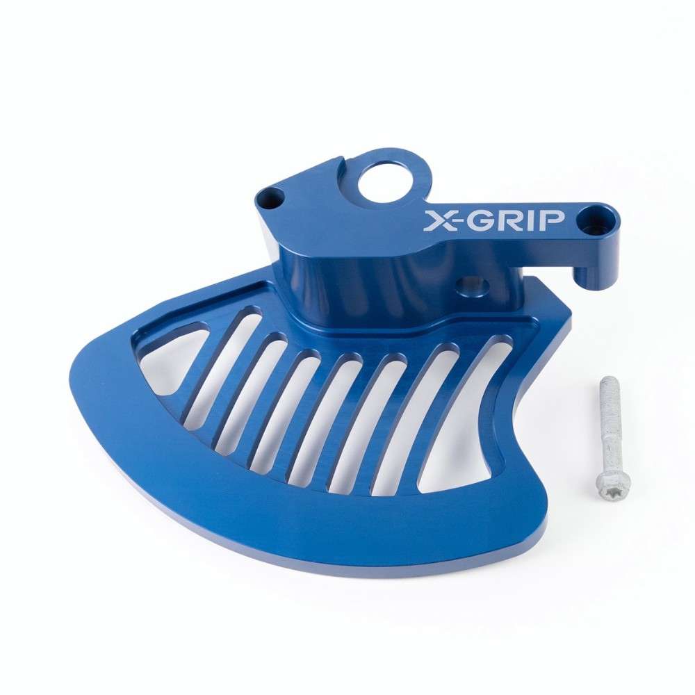 Protezione disco anteriore x-Grip blu Ktm EXC-F 450 16-25