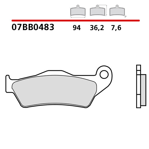 PASTIGLIE BREMBO TRIUMPH TF 250 X (24-25) ANTERIORI GENUINE