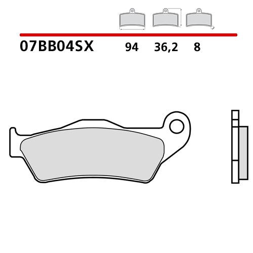 PASTIGLIE BREMBO TRIUMPH TF 450 RC (25) ANTERIORI RACE
