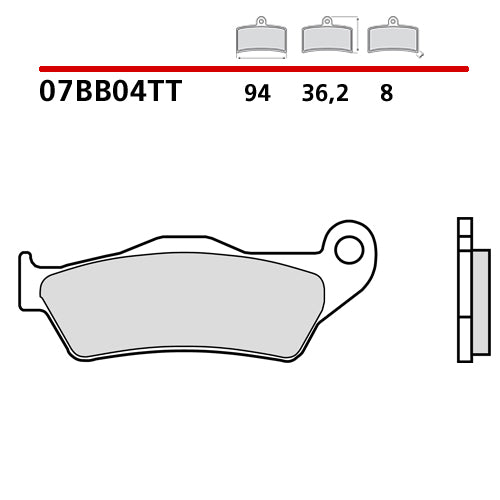 PASTIGLIE BREMBO TM EN/MX 250 F (02-25) ANTERIORI CERAMIC