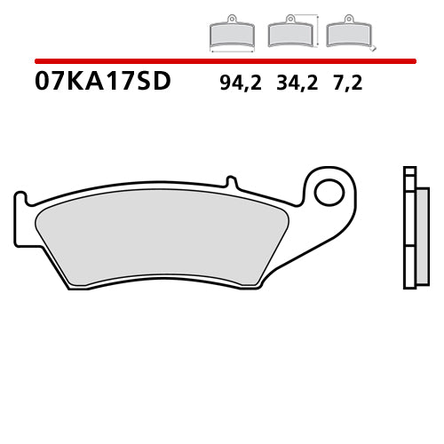 PASTIGLIE BREMBO RIEJU 250 MR (21-25) ANTERIORI STANDARD