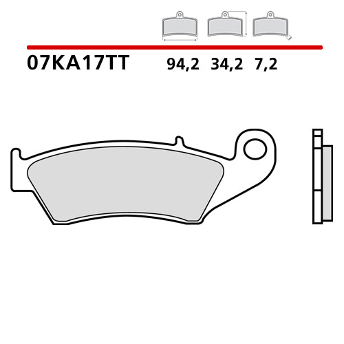 PASTIGLIE BREMBO YAMAHA YZ 250 F (01-06) ANTERIORI CERAMIC