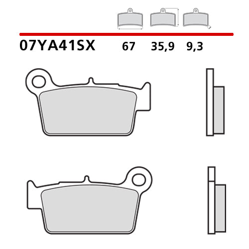 PASTIGLIE BREMBO TM EN/MX 250 F (05-25) POSTERIORI RACE