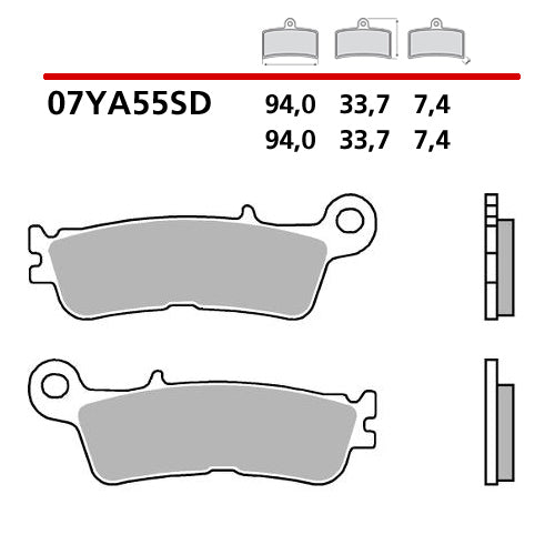 Pastiglie anteriori standard Brembo FANTIC  450 XEF 22-23