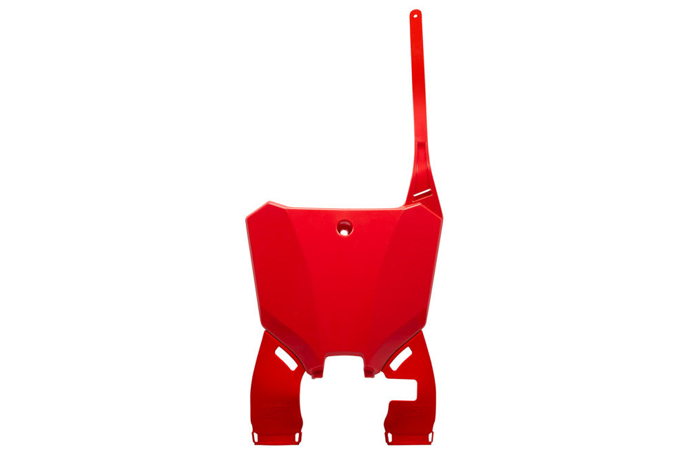 TABELLA PORTANUMERO ANTERIORE PER HONDA CRF 250R 2022-2026 / ROSSO - WITH EXTENSION