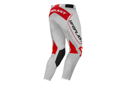PANTALONE MOTOCROSS UFO ARES GRIGIO/ROSSO - retro