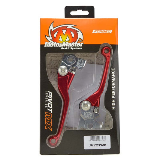 SET LEVE FORGIATE MOTO MASTER MX PIVOT - FORGIATA ROSSA: KTM