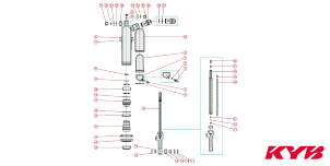 RICAMBI MONO KYB SUZUKI RMZ 250 (04-06) - SPILLO ASTA (39)