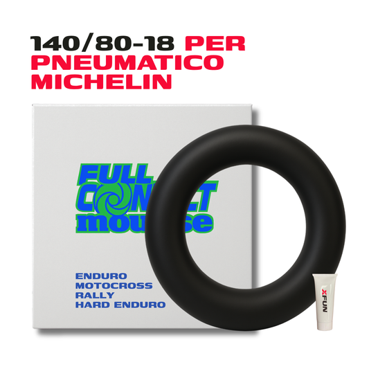 MOUSSE FULLCONTACT IN SCHIUMA DI BUTILE - 140/80/18 OVAL & LOW PROFILE FOR MICHELIN TYRES