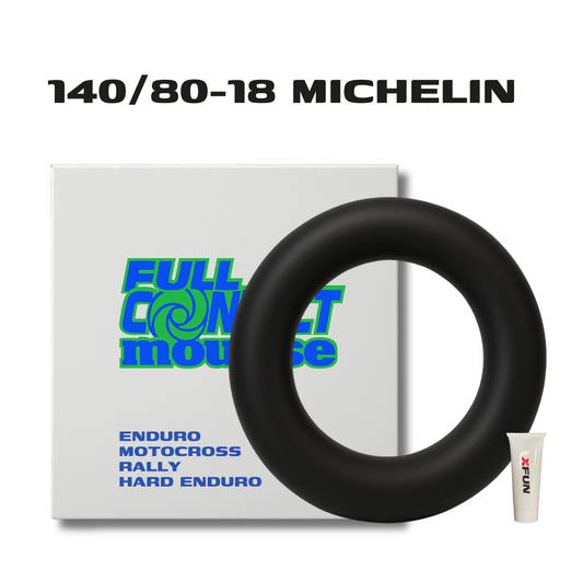 MOUSSE FULLCONTACT IN SCHIUMA DI BUTILE - 140/80/18 OVAL & LOW PROFILE FOR MICHELIN TYRES