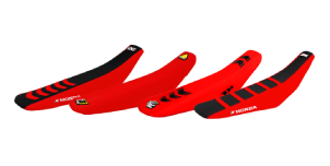 COPRISELLA BLACKBIRD KTM 250 EXC-F (24-25) ZEBRA NERO E ARANCIONE