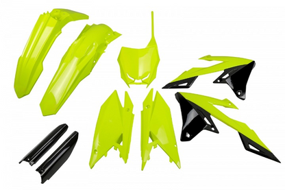 FULL-KIT-PLASTICHE-COMPATIBILE-CON-SUZUKI-RMZ-450-2018-2026-GIALLO FLUO-DFLU