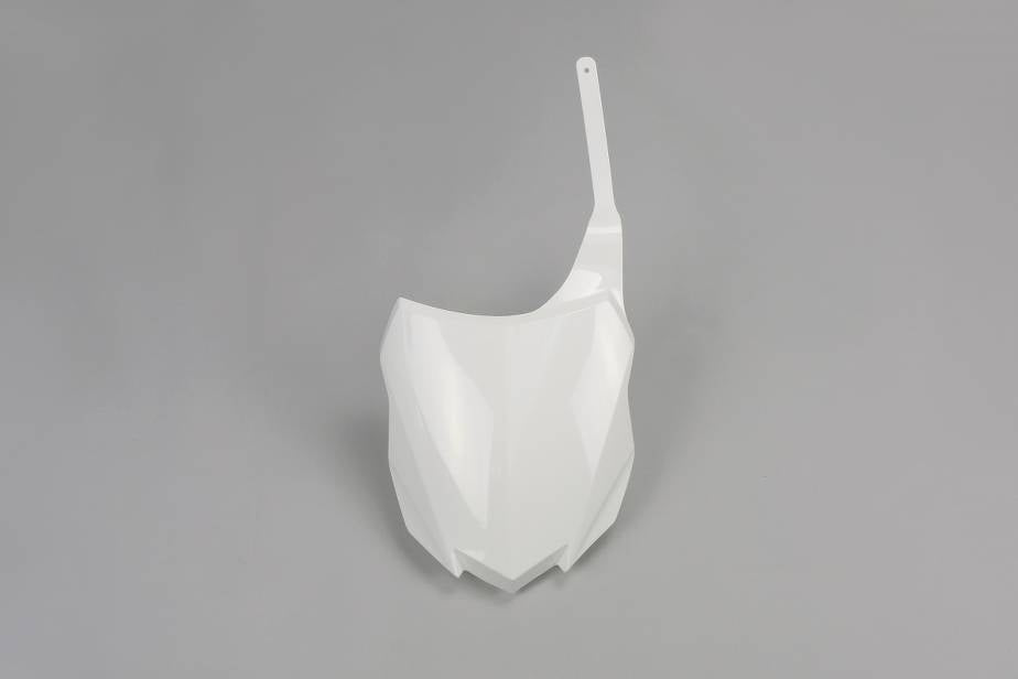 TABELLA PORTANUMERO ANTERIORE COMPATIBILE CON KAWASAKI KXF 250 2013-2016 bianco