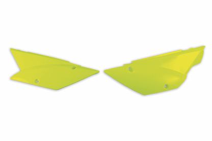 FIANCATINE-LATERALI-COMPATIBILE-CON-KAWASAKI-KLX-110-2010-2026-GIALLO FLUORO-DFLU