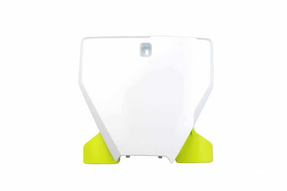 TABELLA PORTANUMERO ANTERIORE COMPATIBILE CON HUSQVARNA TC 125 2019-2022 / portanumero con estensione bianco