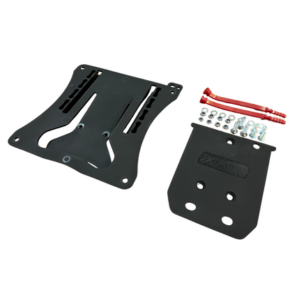 PORTATARGA A SGANCIO RAPIDO IN COMPOSITO MOTOCROSS/ENDURO XFUN - BLACK