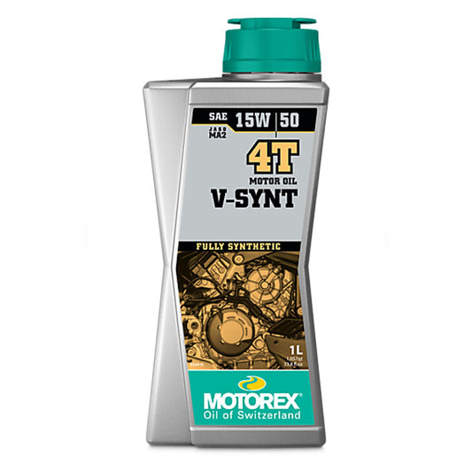 OLIO MOTORE MOTOREX V-SYNT 4T 15W/50 JASO MA 2 - 1 L