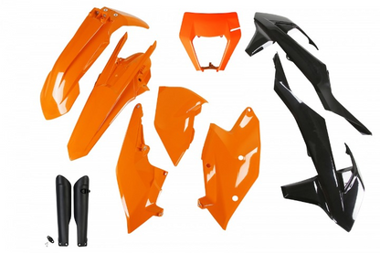 FULL-KIT-PLASTICHE-COMPATIBILE-CON-KTM-EXC-150-2017-2019-con-portafaro-OEM 17 & 19-999