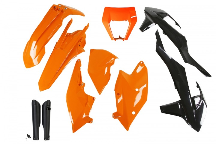 FULL-KIT-PLASTICHE-COMPATIBILE-CON-KTM-EXC-F-500-2017-2019-con-portafaro-OEM 17 & 19-999