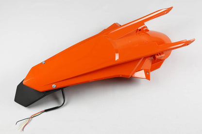 PARAFANGO POSTERIORE COMPATIBILE CON KTM EXC-F 450 2017-2019 / enduro LED arancio