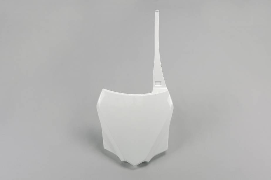 TABELLA PORTANUMERO ANTERIORE COMPATIBILE CON KAWASAKI KX 112 2022-2026 bianco