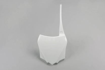 TABELLA PORTANUMERO ANTERIORE COMPATIBILE CON KAWASAKI KX 112 2022-2026 bianco
