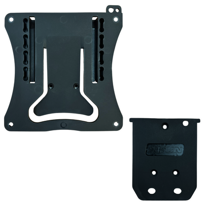 PORTATARGA A SGANCIO RAPIDO IN COMPOSITO MOTOCROSS/ENDURO XFUN - BLACK