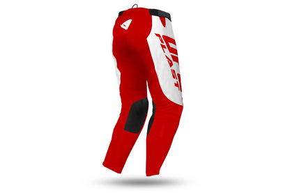 PANTALONE MOTOCROSS UFO OBLIVION ROSSO/BIANCO - retro