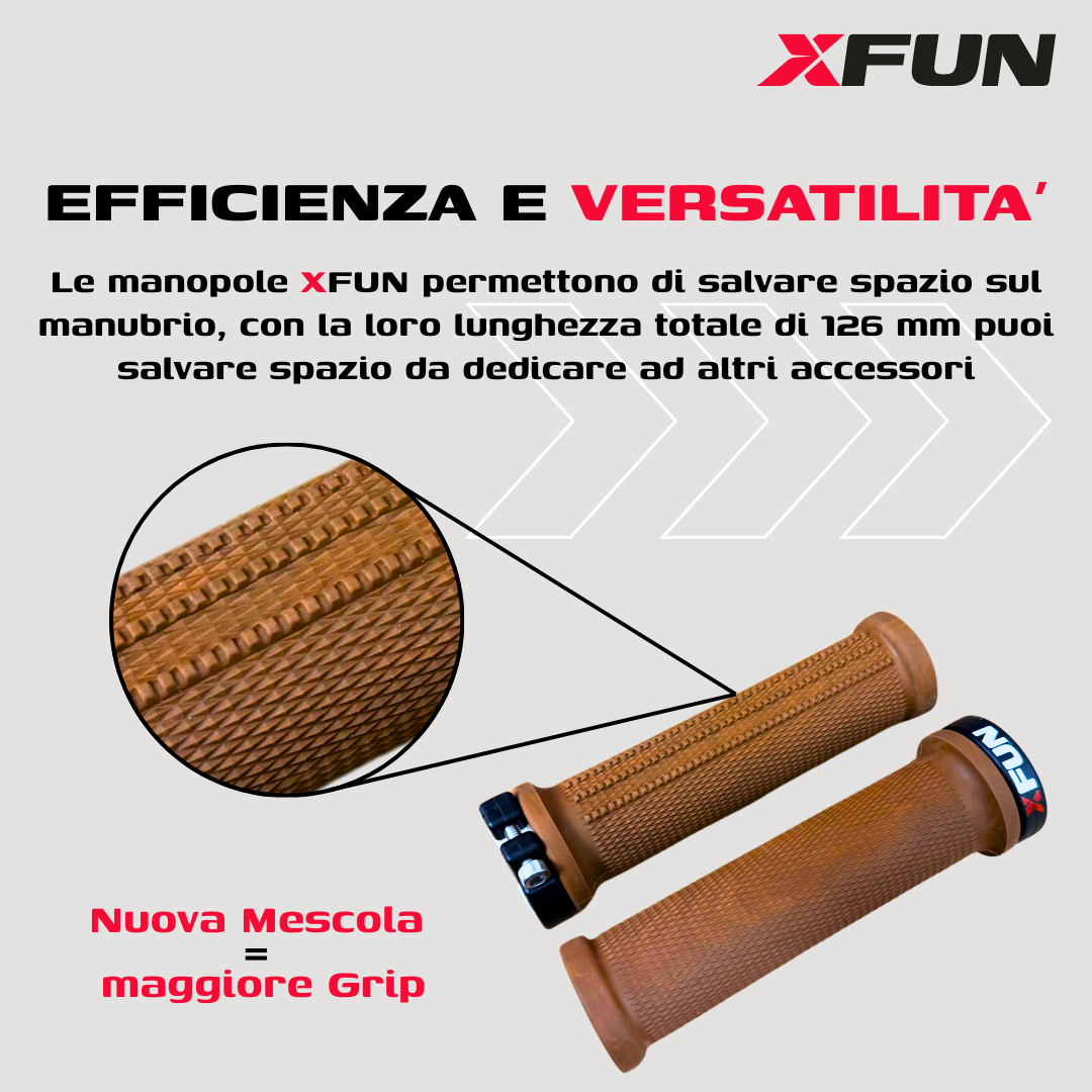 MANOPOLE LOCK/ON MTB MARRONE