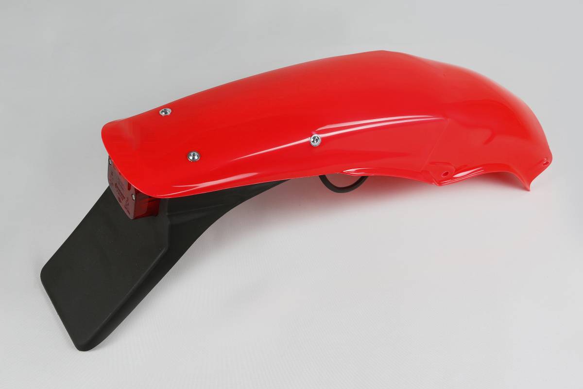 PARAFANGO POSTERIORE COMPATIBILE CON HONDA CRE 50 1997-2000 / con portatarga rosso
